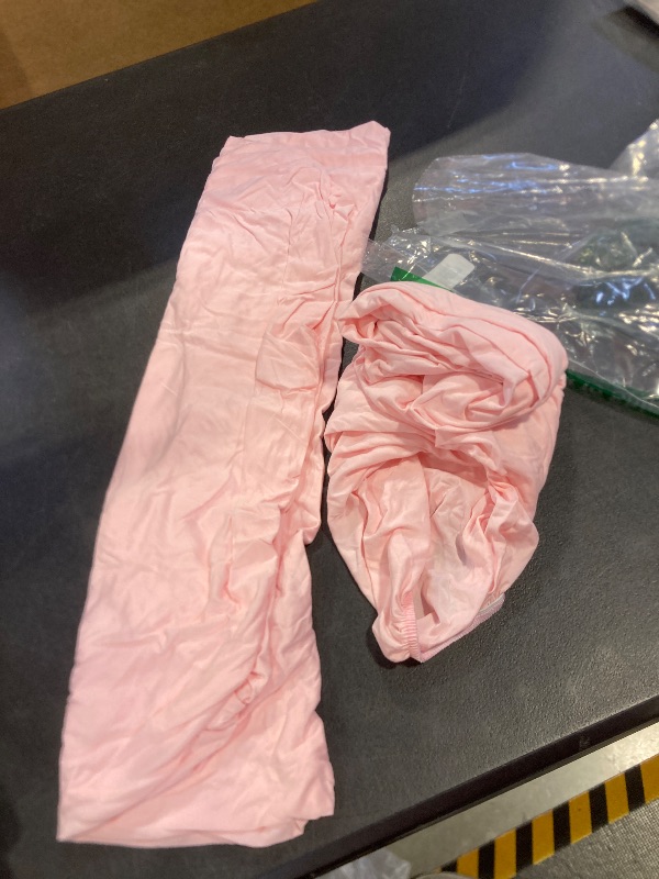 Photo 1 of 2 pack of pink crib sheets