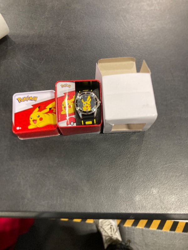 Photo 1 of Accutime Kids Pokemon Pikachu Analog Quartz Wrist Watch with Black & Yellow Strap, Cool Inexpensive Gift & Party Favor for Boys, Girls, Adults All Ages (Model: POK9056AZ)