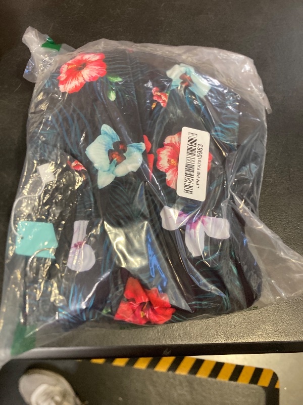 Photo 1 of Aqua Eve Plus Size Two Piece Swimsuits for Women Tankini Bathing Suits Flowy Swim Dress with Shorts Floral Black-1 12W