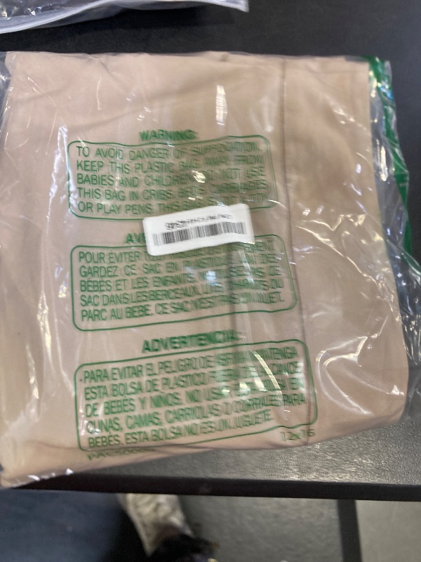 Photo 1 of Amazon Essentials Men's Slim-Fit Flat-Front Dress Pant, Khaki Brown, 33W x 34L