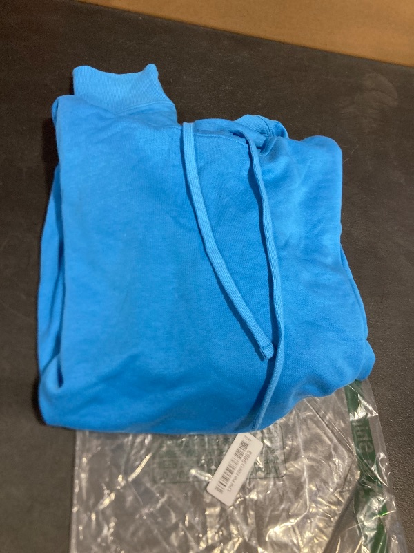 Photo 1 of Amazon Essentials Men's Lightweight Long-Sleeve French Terry Hoodie, Turquoise Blue, XX-Large