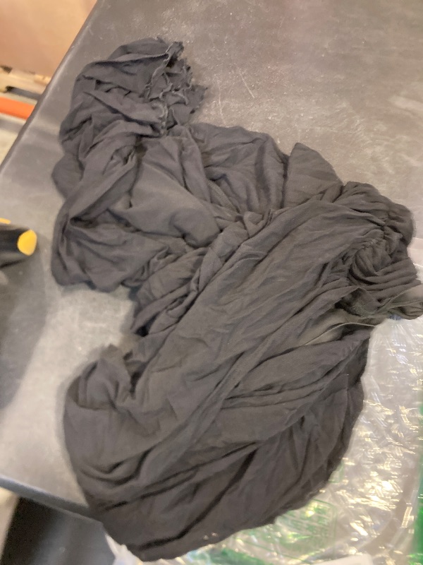 Photo 1 of GORGLITTER Women's Off The Shoulder Long Sleeve Summer Ruched Mesh Dress Flare Mini Bodycon Dresses Black Large