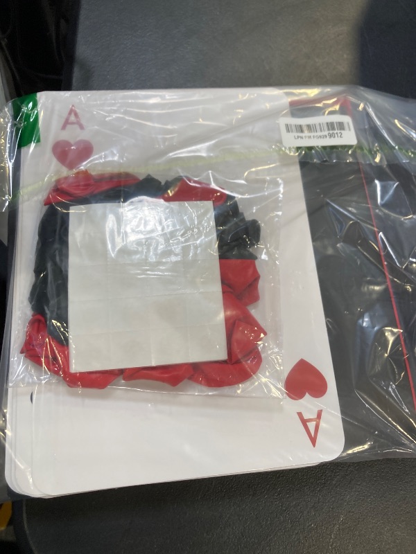 Photo 1 of 54 Pcs Casino Theme Party Decoration Including 6 Pcs 11inch Large Casino Dice Boxes 12 Pcs Poker Playing Cards Balloons for Dice Game Night Table Centerpieces Birthday Party Supplies (Classic)