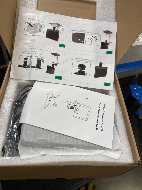 Photo 1 of Andonstar AD246S-M HDMI Digital Microscope 2000x for Adults, 3 Lens 2160P UHD Video Record, 7 Inch LCD Soldering Microscope for Electronics Repair, Error Coins, Pro Boom Arm Stand, Windows Compatible