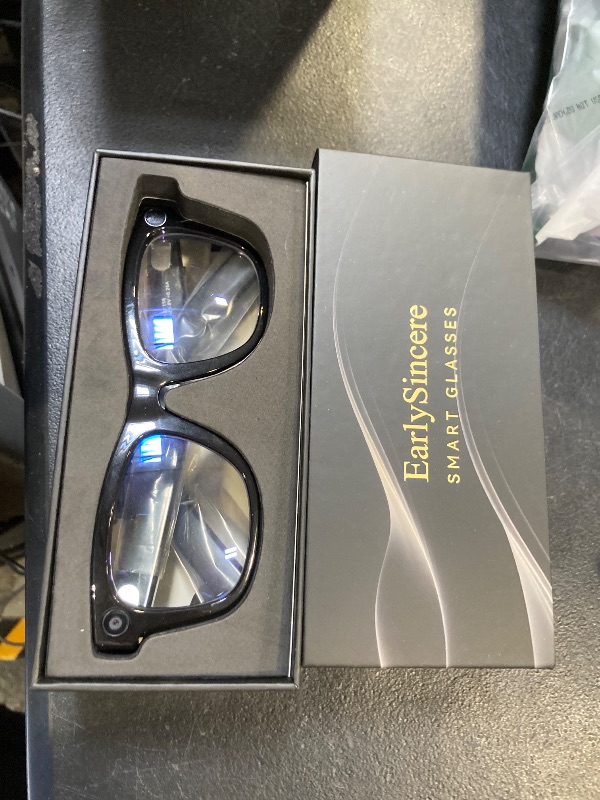 Photo 1 of 2026 Upgraded – Smart Camera Glasses, 8MP Resolution Supporting 1080P HD Video Recording, Supports Photo/Video/Audio Recording, 410mAh Battery, with AI Assistant/AI Translation/Bluetooth Calling