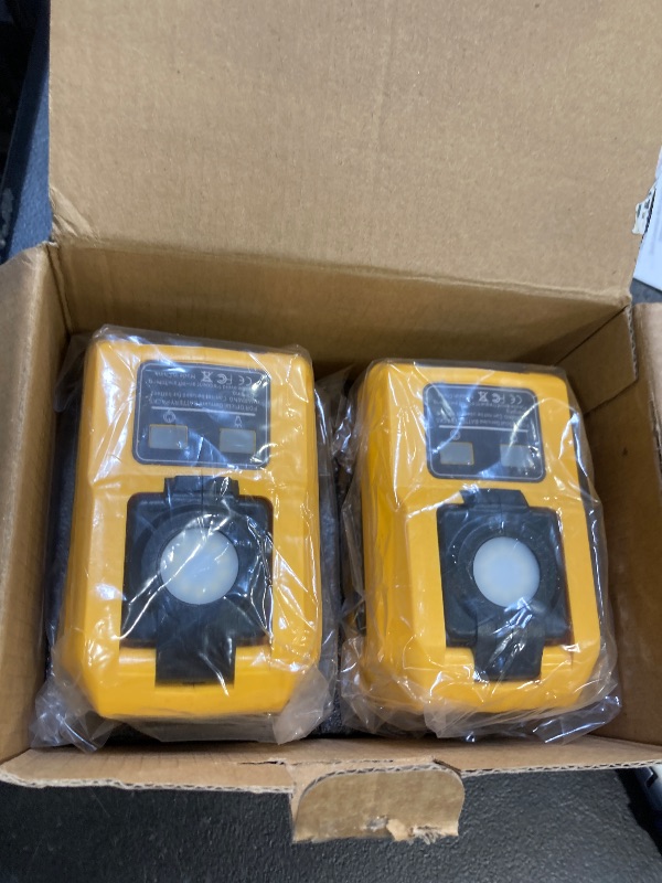 Photo 1 of 220W Power Inverter Compatible with Dewalt 20V Battery, DC 20V to AC 110V Portable Power Station with 1 AC Outlet, 2 USB Ports & 1 Type-C Fast Charging, 400LM LED Work Light (2-Pack)