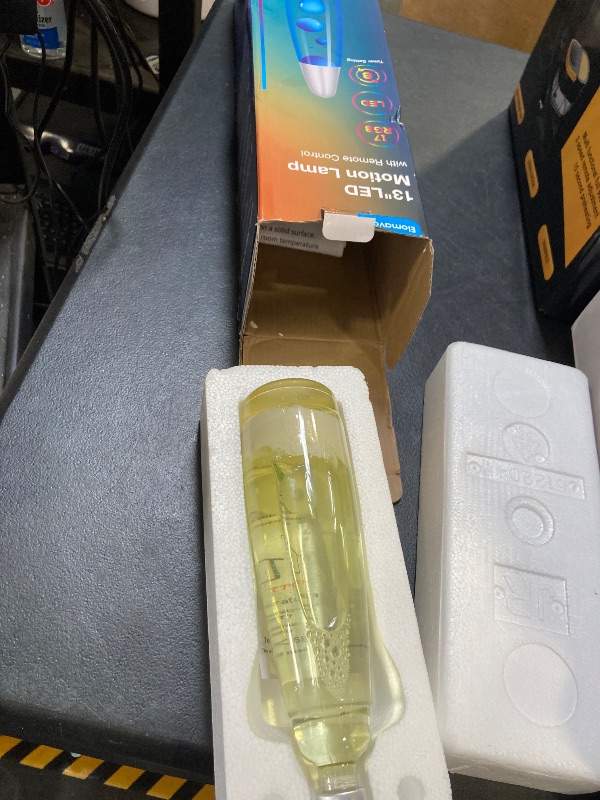 Photo 1 of 17 Colors Changing Liquid Motion Lamp with Remote: 13.5" LED Night Light for Kids Adults - Relaxing Table lamp for Bedroom Office - Glitter Mood Lighting for Home Decor Christmas Decorations Indoor