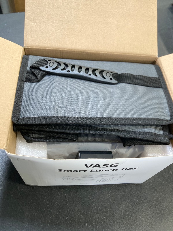 Photo 1 of VASG Heated Lunch Box for Adults, 16000mAh Cordless Rechargeable Electric Lunch Box with 1L Stainless Steel Container, Portable Self-Heating Food Warmer for Work, Construction, Office & Travel