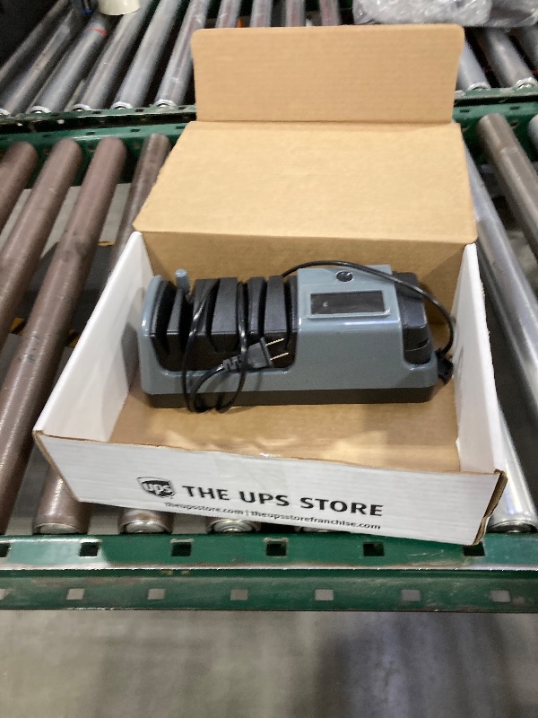 Photo 1 of 5-in-1 Electric Knife Sharpener for Kitchen Knives, with 100% Diamond Abrasives, 3 Adjustable Speeds, Quickly Sharpening for Straight/Serrated/Kitchen Knives, Scissors