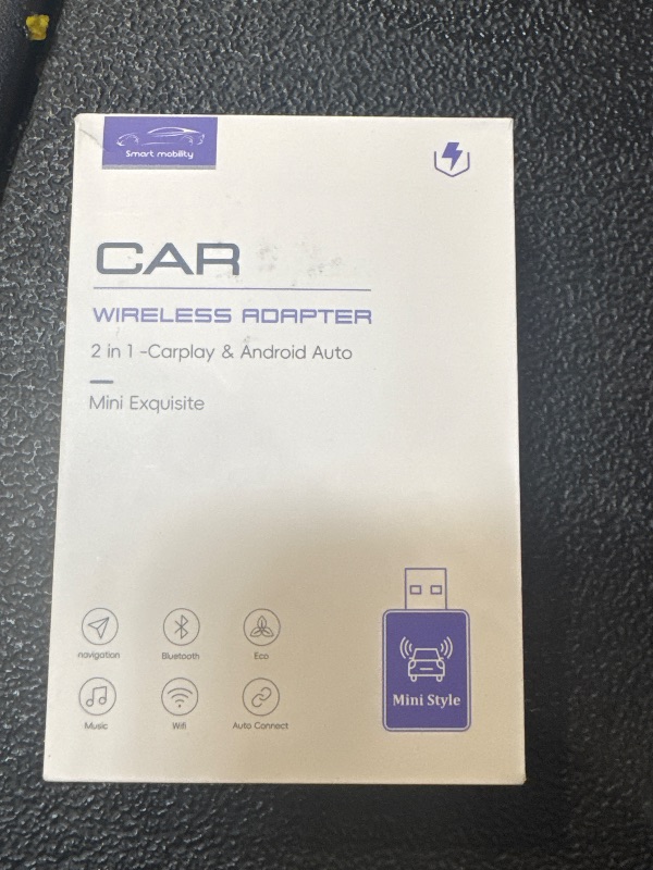Photo 1 of Mini Wireless CarPlay Adapter for Apple iPhone iOS 10+,No Delay & Fast, Plug & Play, Multi-User Seamless Connection for Convert Wired to Wireless Carplay Dongle for 2016+ Cars, USB-A/Type-C Port