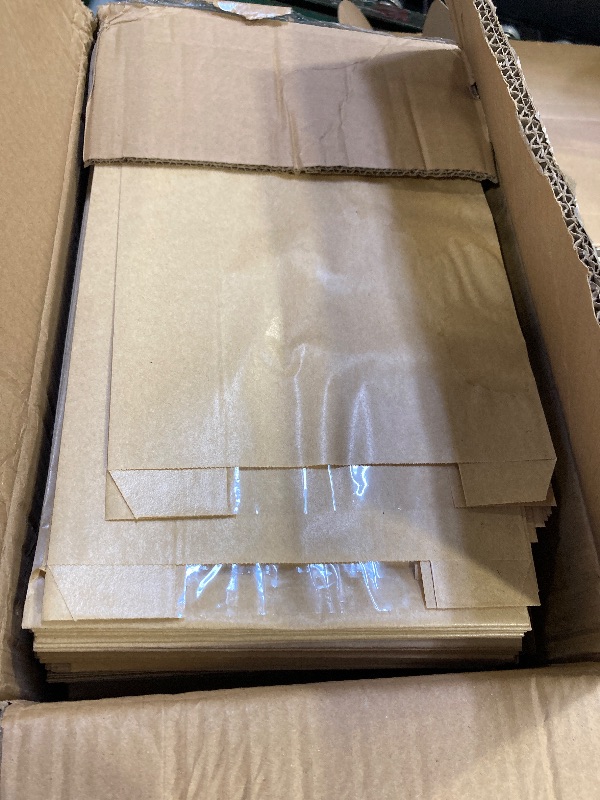 Photo 1 of 500 Pack Paper Bread Bags for Homemade Bread, Paper Bakery Bag for Baked Food Packaging Storage, Large Kraft Paper Bread Loaf Bag with Window Pack of 40 Label Seal Sticker,12.5x8.3x4Inch