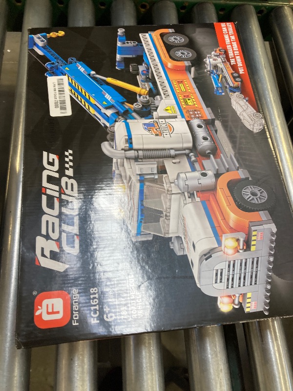 Photo 1 of Cdymkf Tow Truck Building Block Set,Road Rescue Vehicle with Crane Toy Model Building Kit,City Crane Construction Vehicles Building KIt,Gifts for Kids Ages 6+