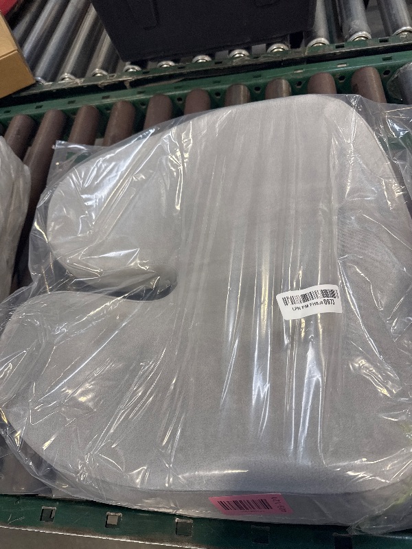 Photo 1 of 5 STARS UNITED Seat Cushion for Tailbone Pain Relief – Large Memory Foam Cushion for Coccyx, Hip, Sciatica & Post-Surgery Recovery – Wheelchair, Car, Desk, Gaming & Office Chairs, Light Gray