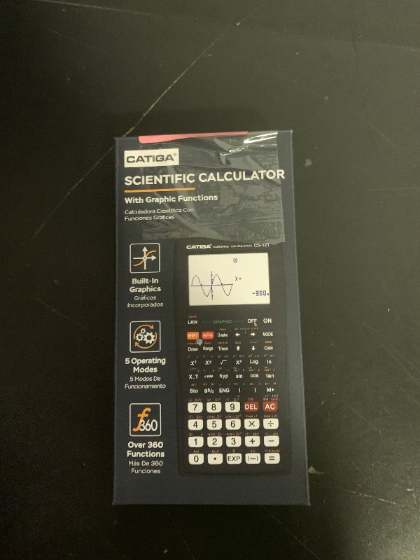Photo 1 of CATIGA Scientific Calculator with Graphic Functions, Multiple Modes with Intuitive Interface, Perfect for Beginner and Advanced Courses, High School or College, CS-121