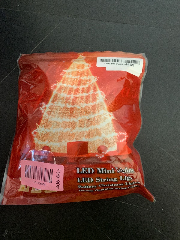 Photo 1 of Outdoor String Lights with Timer - Battery Operated 18ft 50 LED White Wire for Indoor/Outdoor Wedding Party Garden Home, Waterproof, Warm White, 2 Pack