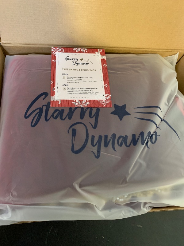 Photo 1 of Starry Dynamo 60-Inch Venetian Gilded Velvet Christmas Tree Skirt with Gold Embellished Border, Foam-Padded, Button Closure, Burgundy