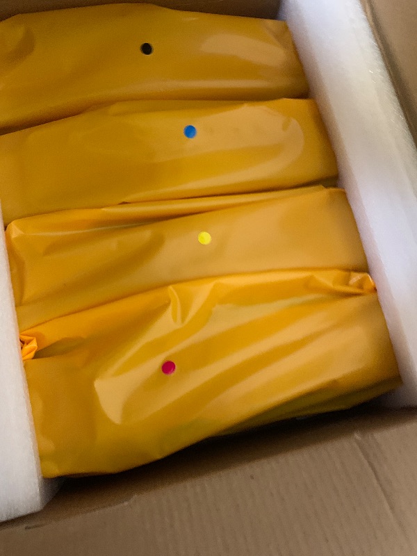 Photo 1 of 046 Toner Cartridge Set (4-Pack, Black, Cyan, Magenta, Yellow) Compatible 046 High Yield Toner Replacement for 046 Toner Cartridges Color Image Class MF735Cdw MF731Cdw MF733Cdw Printer