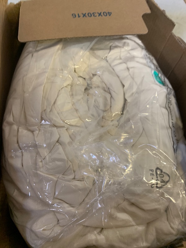 Photo 1 of Bedsure Oversized King Size Comforter Set, Cream Soft Prewashed Bedding for All Seasons, 3 Pieces GentleSoft™ Bed Set, 1 Lightweight Comforter (120"x98") and 2 Pillowcases (20"x36")