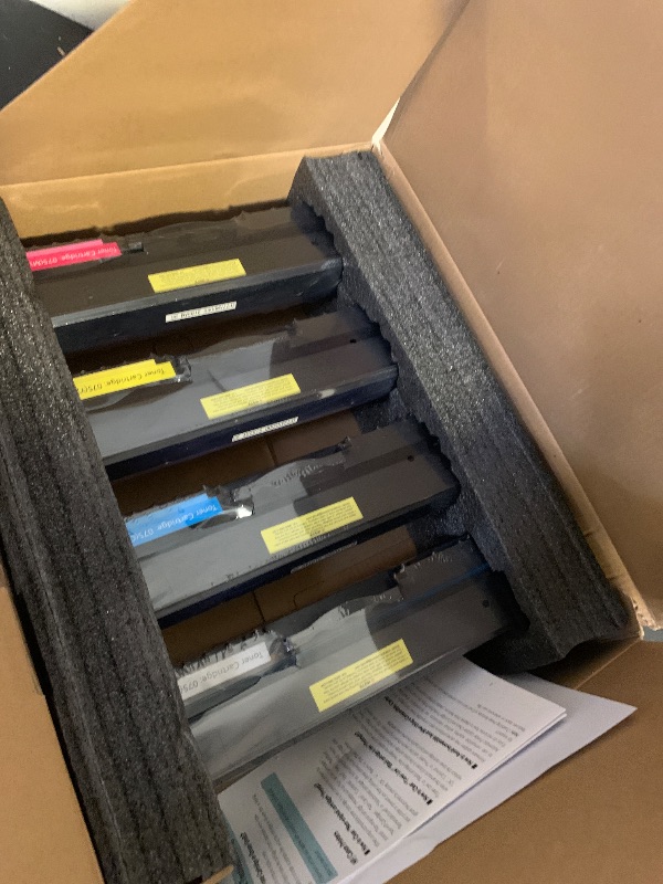 Photo 1 of 075 Toner Cartridge Compatible Replacement for Canon 075 075H Toner Cartridge Set Works for Canon Color imageCLASS MF662Cdw MF663Cdw MF665Cdw LBP646Cdw LBP647Cdw LBP640 MF660 Series Printer, 4 Pack