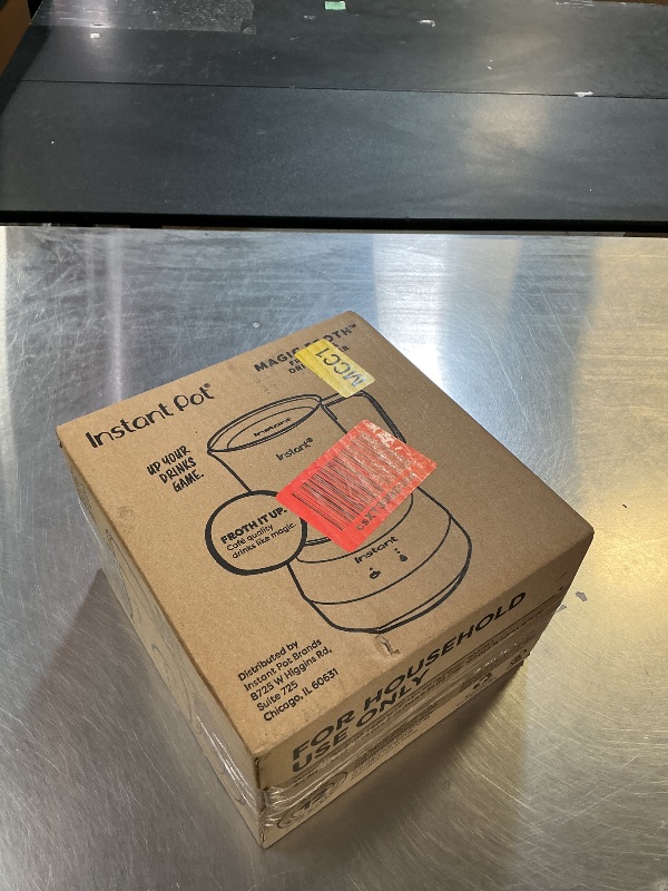 Photo 1 of Instant Pot Instant MagicFroth 9-in-1 Electric Milk Steamer and Frother, 17oz Stainless Steel Pitcher, Hot and Cold Foam Maker and Milk Warmer for Lattes, Cappuccinos, Macchiato