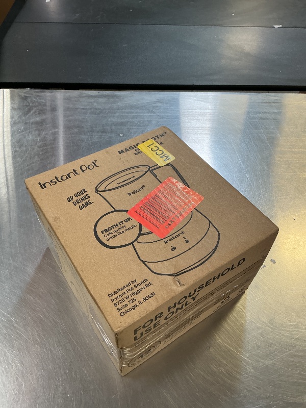 Photo 1 of Instant Pot Instant MagicFroth 9-in-1 Electric Milk Steamer and Frother, 17oz Stainless Steel Pitcher, Hot and Cold Foam Maker and Milk Warmer for Lattes, Cappuccinos, Macchiato