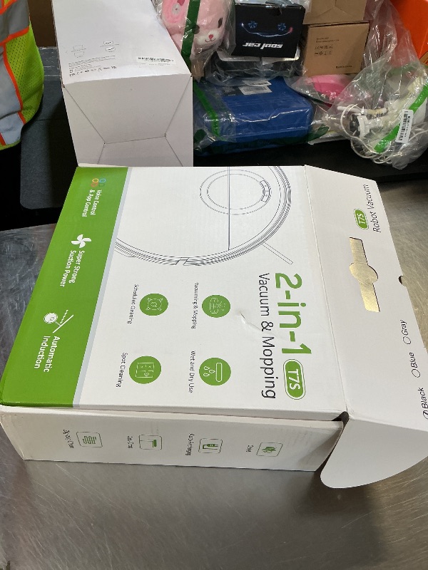 Photo 1 of UMMUND Robot Vacuum and Mop Combo, 2 in 1 Mopping Robotic Vacuum Cleaner with Schedule, Wi-Fi/App/Remote, Strong Suction, Self-Charging, Slim, Ideal for Hard Floor, Pet Hair, Low-Pile Carpet