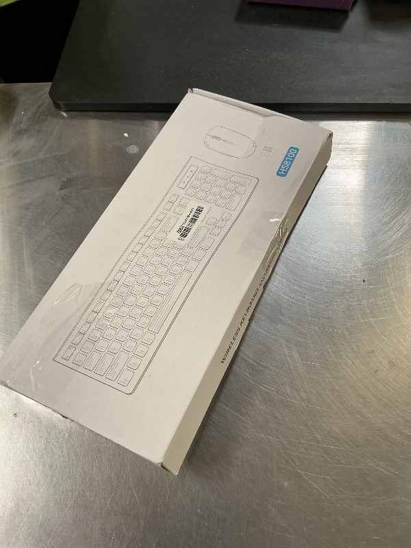 Photo 1 of Wireless Keyboard and Mouse Combo, Full-Sized Wireless Keyboard and Adjustable DPI Mouse, 2.4GHz USB Receiver, Silent Keyboard and Mouse for PC, Windows, MAC, Desktop, Laptop(Purple)