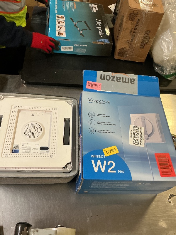 Photo 1 of ECOVACS WINBOT W2 PRO Window Cleaning Robot, 3 Nozzles Water Sprayer, 10-Level Protection, Win-SLAM 4.0 Path Planning, Steady-Climbing, Edge Detection, App Control