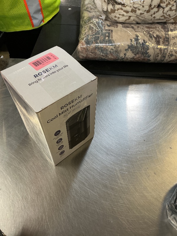 Photo 1 of ROSEKM Humidifiers for Bedroom (1.1L), Small Cool Mist Humidifier for Home Plant and Baby Nursery, Quiet Ultrasonic Humidifier with 360° Nozzle, Auto Shut-Off, Filterless, Black