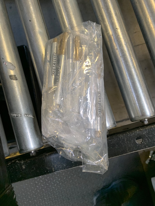 Photo 1 of 12 Pack Metallic Markers Pens, Water Based Silver & Gold Paint Pens, Gold & Silver Ink Pen with Durable Fine Point Tip for Black Paper, Rock Painting, Halloween Card Making, Multi Surface Art Crafts