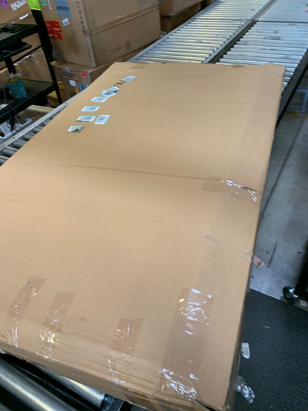 Photo 1 of Zinus Omkaram Upholstered Platform Bed Frame, Mattress Foundation, Wood Slat Support, No Box Spring Needed, Easy Assembly, Queen