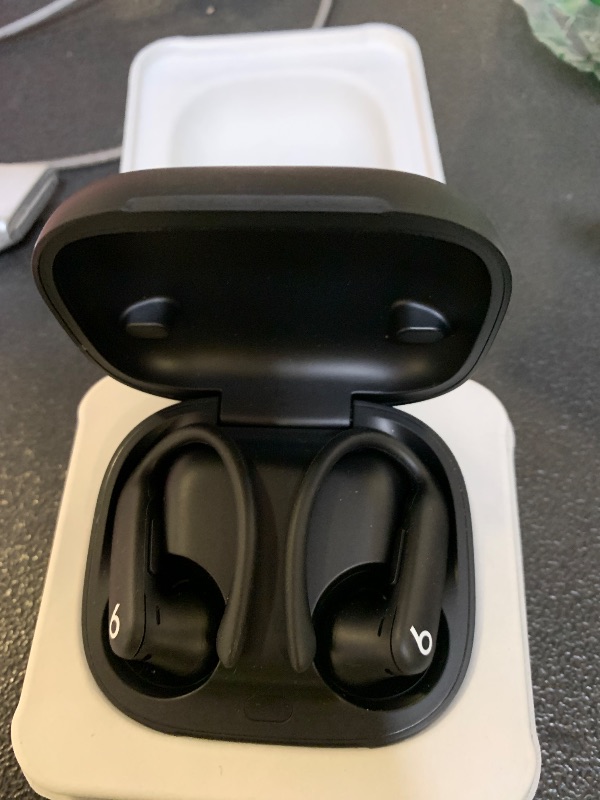 Photo 1 of Beats Powerbeats Pro 2 - Wireless Noise Cancelling Workout Earbuds with Secure- Fit Earhooks, Up to 45-Hour Battery with Charging Case, Sweat & Water Resistant, Heart Rate Monitoring - Jet Black