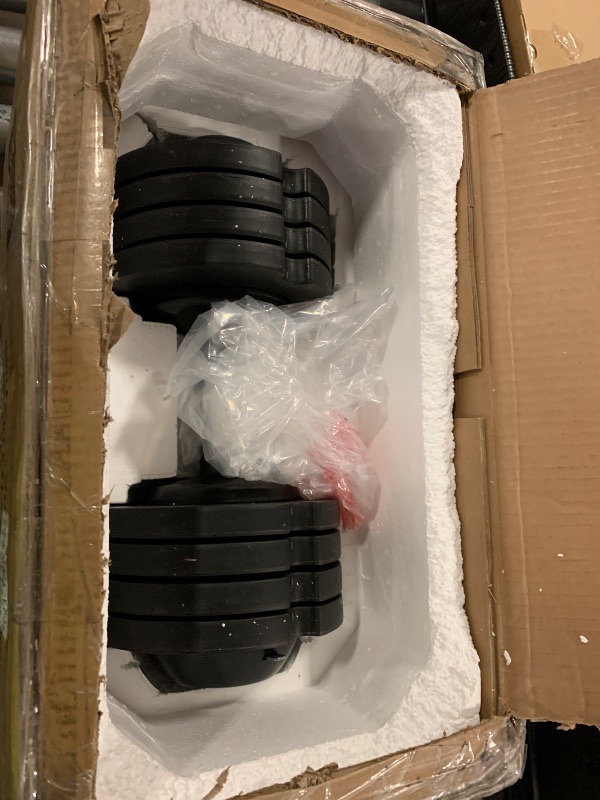 Photo 1 of ALTLER 52LBS  Adjustable Dumbbell Premium Rubber Coated Dumbbell with Secure Locking Mechanism for Safe & Customizable Strength Training