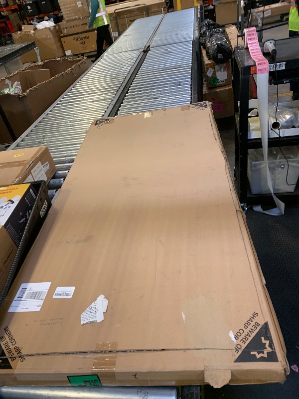 Photo 1 of Lumizone Extra Tall Cat Gate 61.02" High Pressure Mounted Extra Wide 2025 New (17 Sizes) 1.37" Gap No Drilling Auto-Close One-Handed Operation Tall Pet Gate for Dogs(White, 61.02" H x 34.25"-38.38" W)