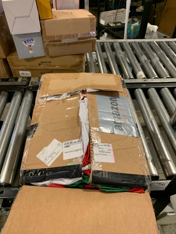 Photo 1 of Danxilu 14FT Giant Christmas Inflatables Snowman Holding Garland Built-in Rotating LED Lights, Xmas Blow Up Inflatable Snowman Outdoor Decoration for Yard Lawn Garden Patio Holiday Party