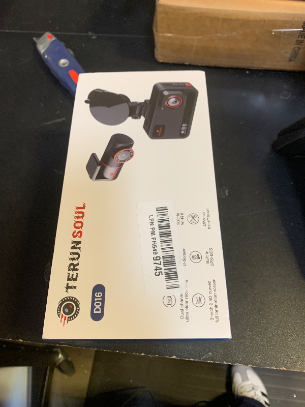 Photo 1 of TERUNSOUl 4K+4K Dash Cam Front and Rear, Free 128GB Card Included, 5.8GHz WiFi Dash Camera for Cars, Built-in GPS, G-Sensor, 170°Wide Angle, 3" IPS Screen, 24H Parking Mode, Support 512GB Max