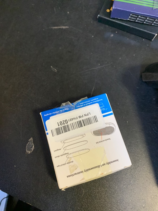 Photo 1 of Hbxdeco 4 PCS Car LED Lights Interior Wireless, Super Bright 7 Colors Auto Interior Ambient Light with 6 Bright LED Lamp Beads, Portable USB Rechargeable Car Led Night Light for Vehicle Decor