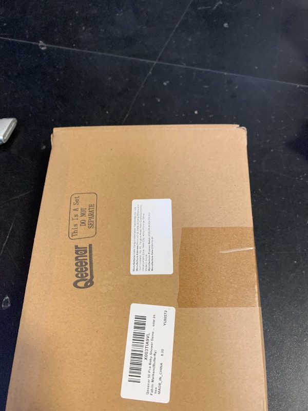 Photo 1 of Qeeenar 50 Pcs Baby Shower Game White Bib Kit Include 1 Wooden Baby Shower Game Sign 25 DIY Blank White Bibs 24 Colorful Markers(Butterfly)