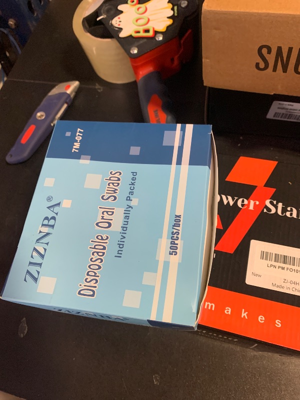 Photo 1 of (50 Pack) Disposable Oral Swabs, Sterile Dental Sponge Swabsticks Unflavored for Mouth & Gum Cleaning