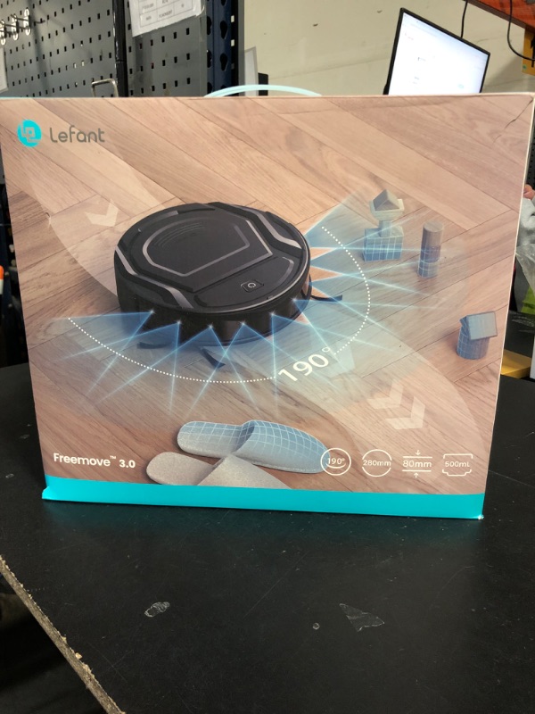 Photo 1 of Lefant M210 Pro Robot Vacuum with 2200 Pa Powerful Suction, 6 Cleaning Modes, 120 Mins Runtime, Quiet, Self-Charging, Voice Control, Ideal for Pet Hair and Hard Floor, White