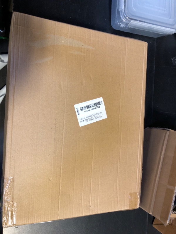 Photo 1 of Yociyoga Closet Organizers and Storage Basket- 3-Tier Stackable Storage Bins, Foldable Closet Shelf Organizer Basket, Stackable Clothes Organizers Shelves for Home Organizer System