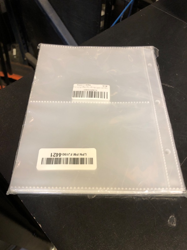 Photo 1 of TAOLABV 50 Pack Recipe Card Page Protectors, Easy Storage, 4x6 Inch Recipe Card Sleeves, 2 Pockets Per Page, Sheet Protectors for 8.5 x 9.5 Inch 3 Ring Binder, Recipe Binder Refill Pages