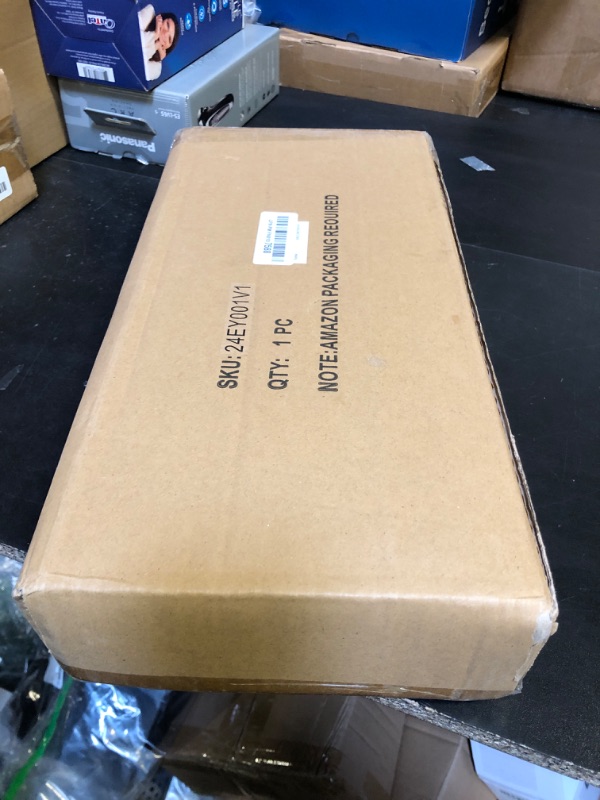 Photo 1 of EMAX HOME 8 Inch Black Wall Clock with Gold Pendulum, Silent Modern Metal Wall Clock, Minimalist Decorative Pendulum Timepiece for Living Room, Office, Kitchen