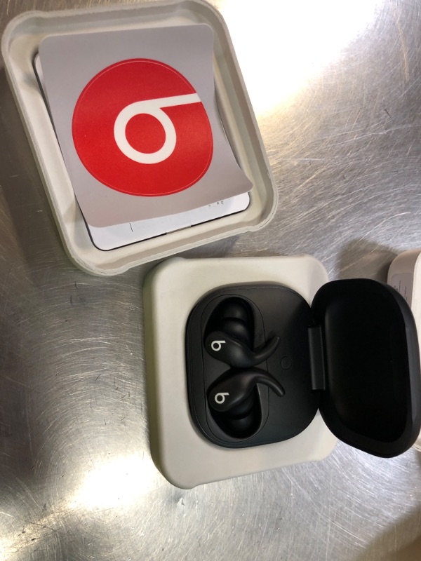 Photo 1 of Beats Powerbeats Fit - Wireless Noise Cancelling Workout Earbuds with Secure-Fit Wingtips, Up to 30-Hour Battery Life, Sweat & Water Resistant, Apple & Android Compatible - Jet Black