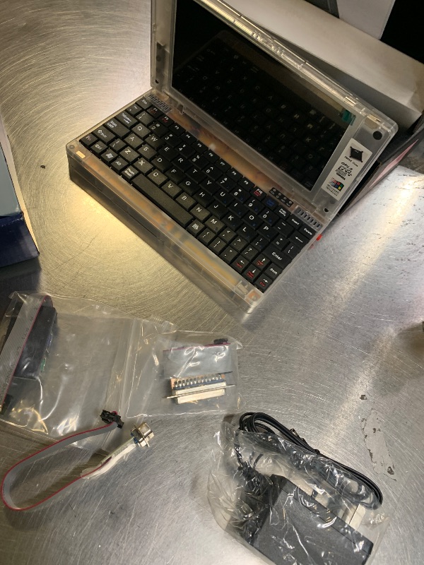 Photo 1 of CAMXTOOL Retro Pocket 386 CPU XT PC Laptop Computer 8088, Mini Laptop Compatible with Windows3.1 MS-DOS System, OPL3 Sound Card, VGA Graphics Card, LCD Screen Integrated Mouse Notebook Computer