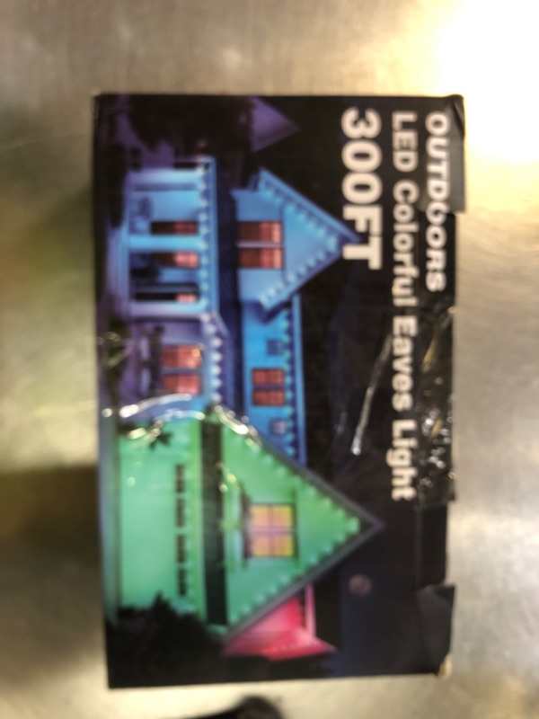 Photo 1 of CETELUMA 300FT Permanent Outdoor RGB Lights, IP67 Waterproof Smart Eave Lighting, with App/Remote Control Eaves Light, DIY LED Scenes Modes for House Roof Decor,Christmas,Party