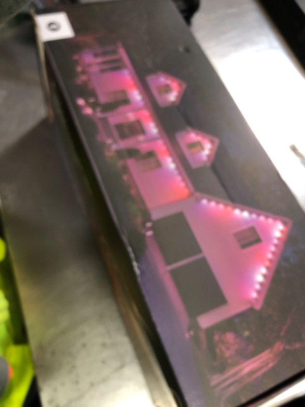 Photo 1 of Philips Hue Festavia 150ft Permanent Outdoor String Lights, 80 Dimmable Lights, 55 Lumens Each, Weatherproof, Water-Resistant, White Wire, Color Ambience, Bridge Required