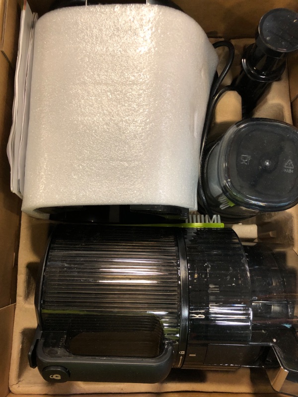 Photo 1 of ECOSELF Cold Press Juicer with 3 Filters (For Juice/Sorbet/Nut Milk), Juicer Machines With 6.0" Wide Mouth Hopper, Self Feeding & Hands-Free Design, Upgraded Motor, Juicer for Family Gathering Party