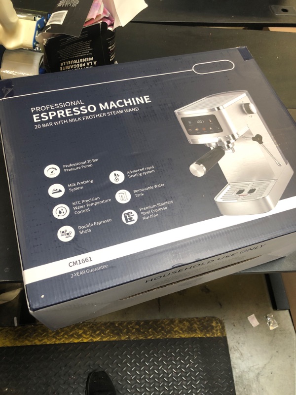 Photo 1 of SHARDOR Espresso Machine 20 Bar, Professional Espresso Machine with Milk Frother and Touchscreen, Expresso Coffee Machines with Adjustable Temperature,for Cappuccino, Latte