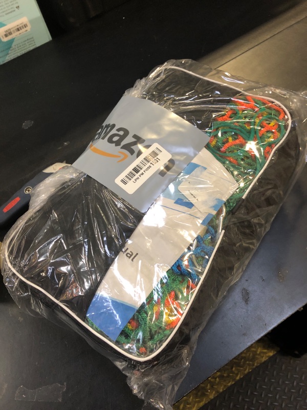 Photo 1 of Toriexon Climbing Net 6.5' x 9.8', Double Layers Playground Safety Net for Kids, Multicolored Climbing Cargo Net for Tree House, Obstacle Training, Back Yard